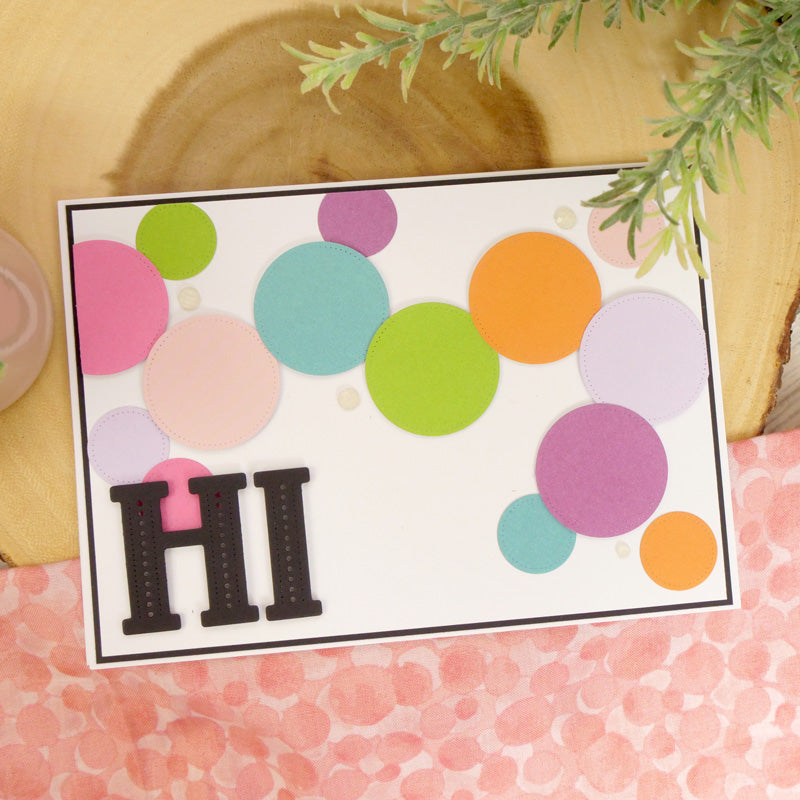 Moonstone Dies - Dotty Initials & Numbers - H-2