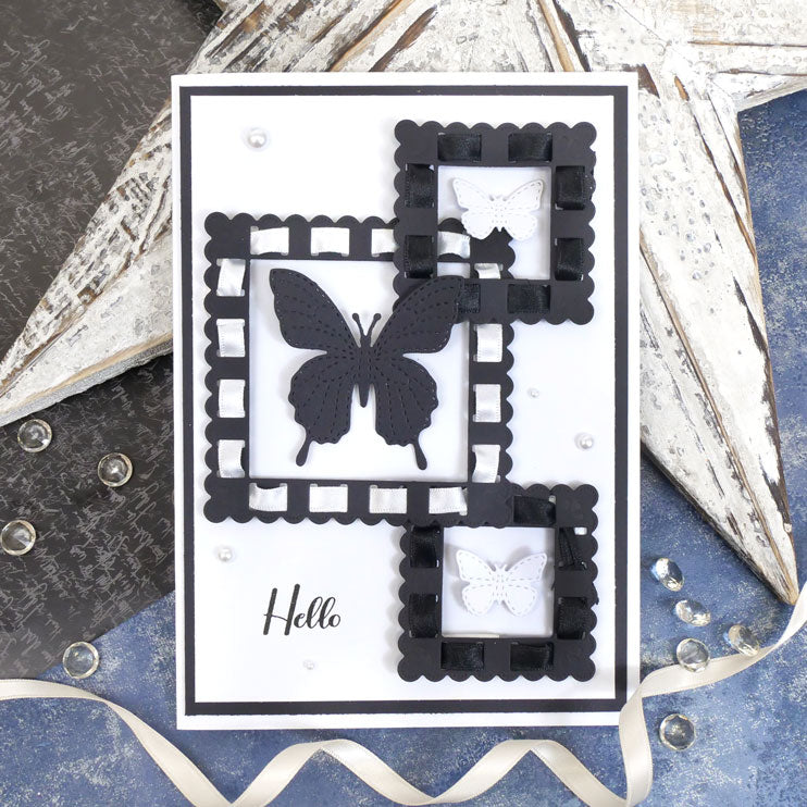 Moonstone Dies - Ribbon Threading Nesting Frames - Squares-3