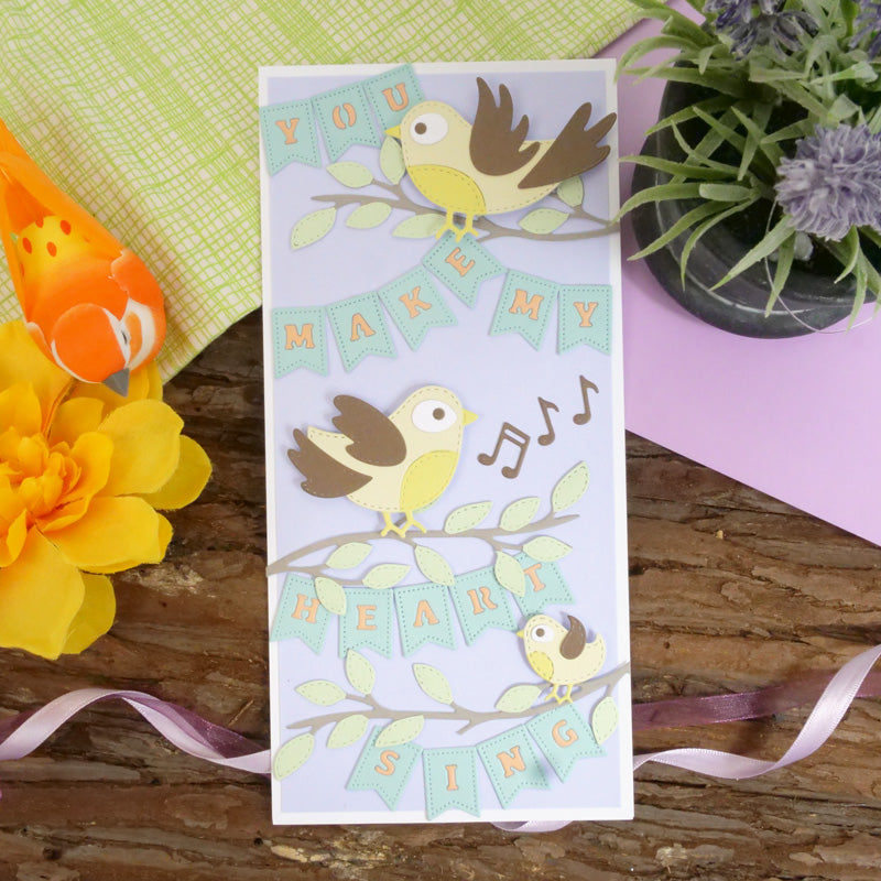 Moonstone Dies - Cute Birds & Branch-16