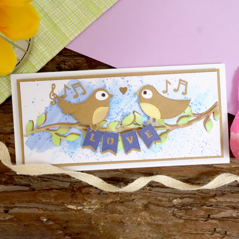 Moonstone Dies - Cute Birds & Branch-17