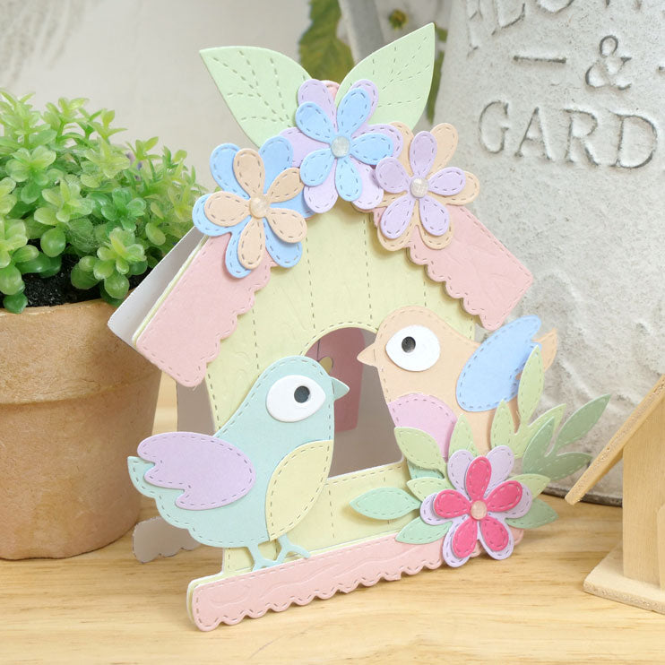 Moonstone Dies - Sweet & Stitched Birdhouse-2