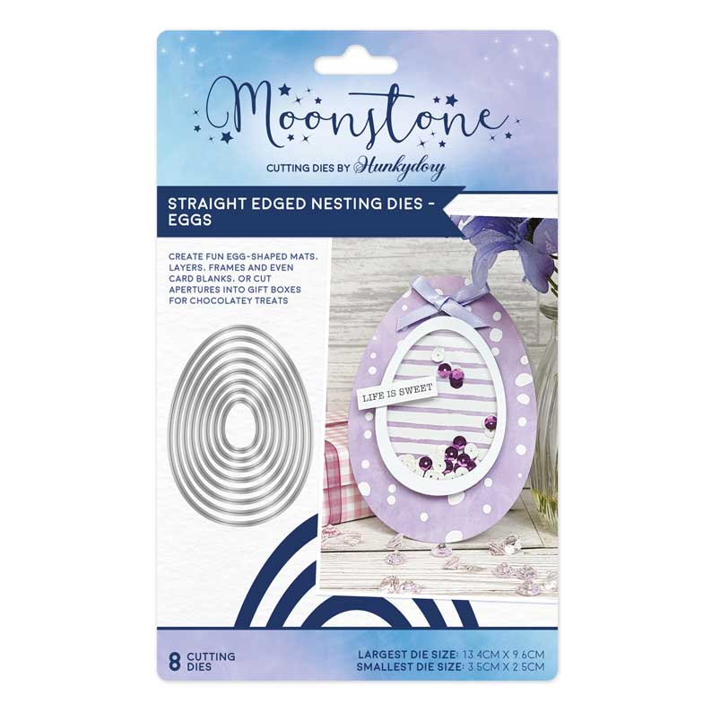 Moonstone Dies - Straight Edged Nesting Dies - Eggs-1