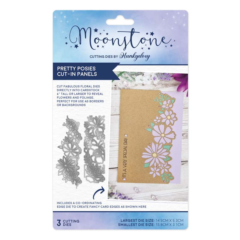 Moonstone Dies - Pretty Posies Cut-in Panels-1