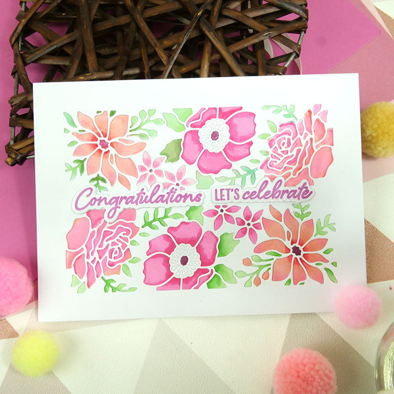 Moonstone Dies - Pretty Posies Cut-in Panels-6