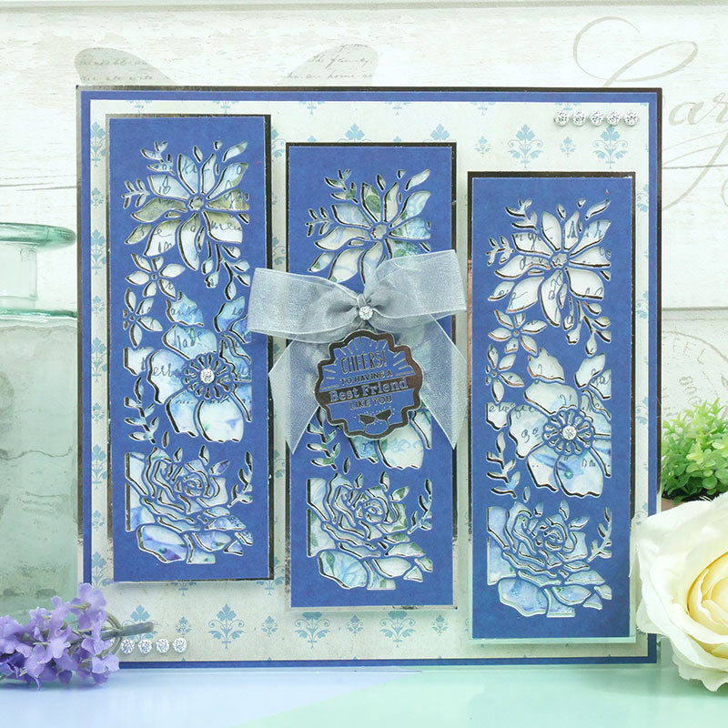 Moonstone Dies - Pretty Posies Cut-in Panels-9