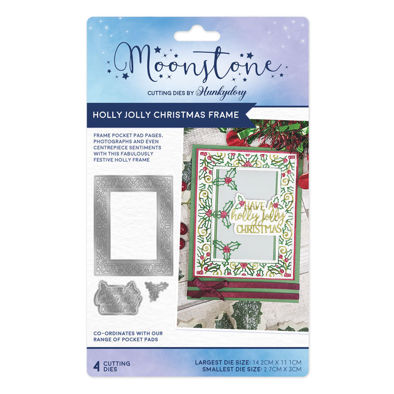 Moonstone Dies - Holly Jolly Christmas Frame-1