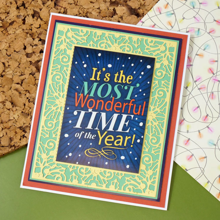 Moonstone Dies - Holly Jolly Christmas Frame-3