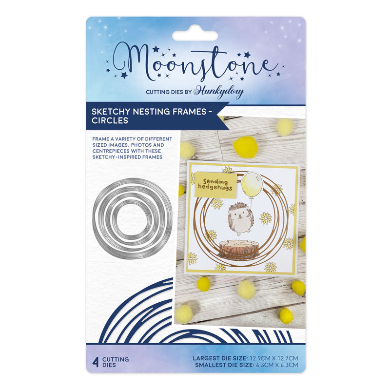 Moonstone Dies - Sketchy Nesting Frames - Circles-1