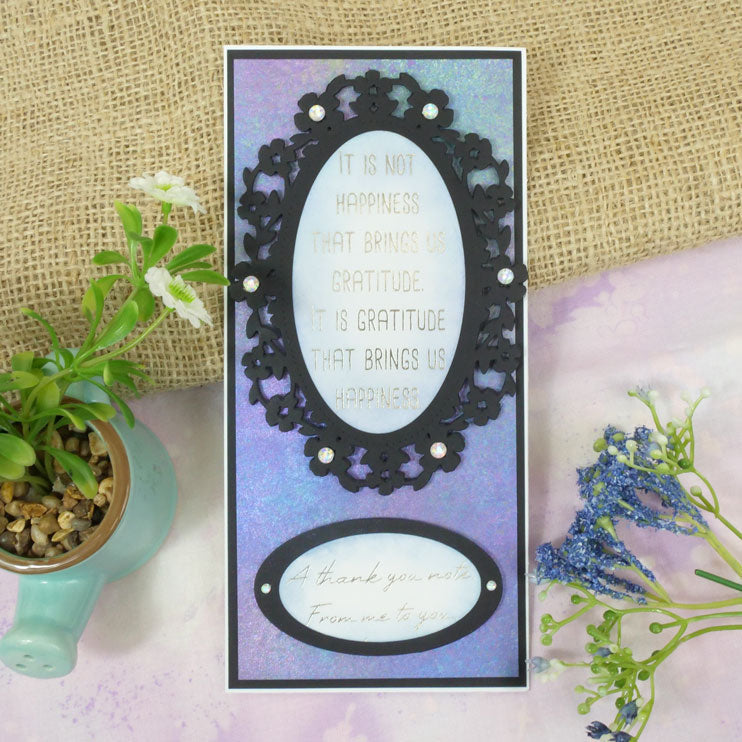 Moonstone Dies - Blossoming Oval Frame & Flourishes-11