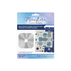 Moonstone Dies - Mini Straight Edged Nesting Dies - Trimmed Corner Square-1