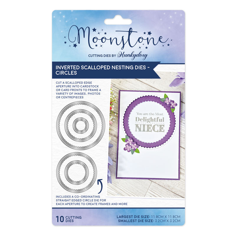 Moonstone Dies - Inverted Scalloped Nesting Dies - Circles-1