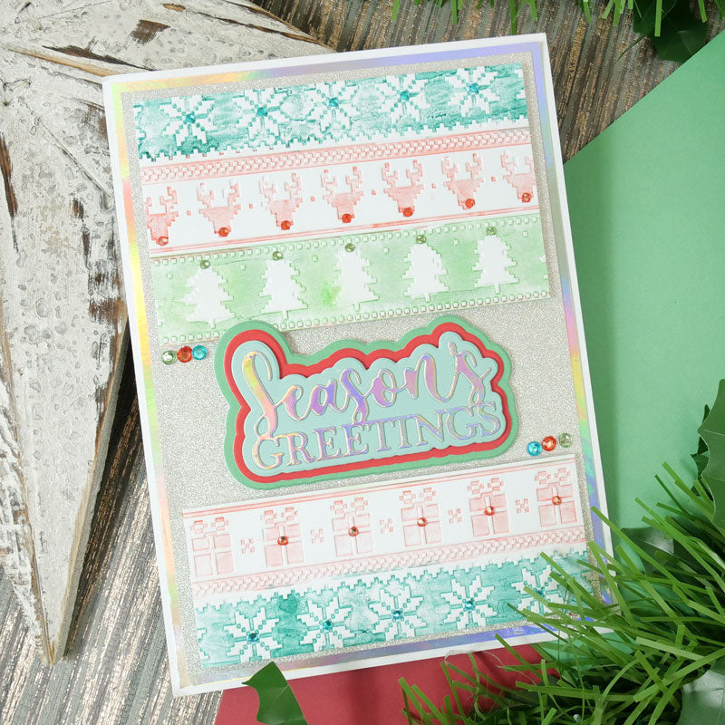 Moonstone Embossing Folders - Fabulous Fair Isle-3