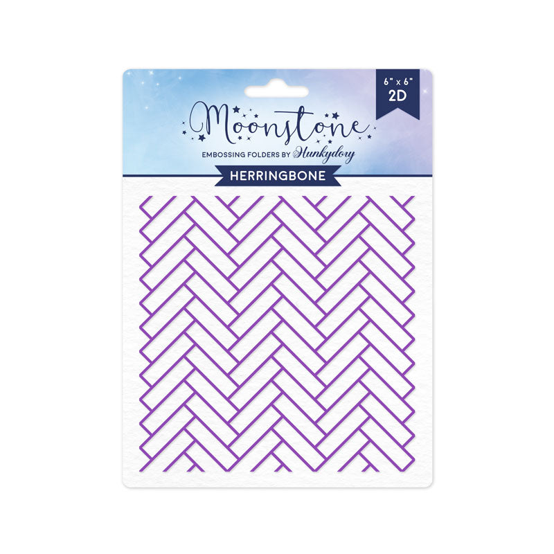Moonstone Embossing Folders - Herringbone-1