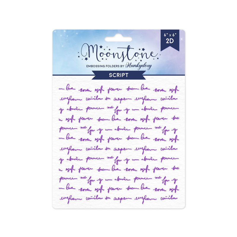 Moonstone Embossing Folders - Script-1