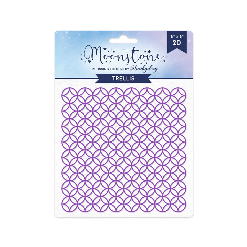 Moonstone Embossing Folders - Trellis-1