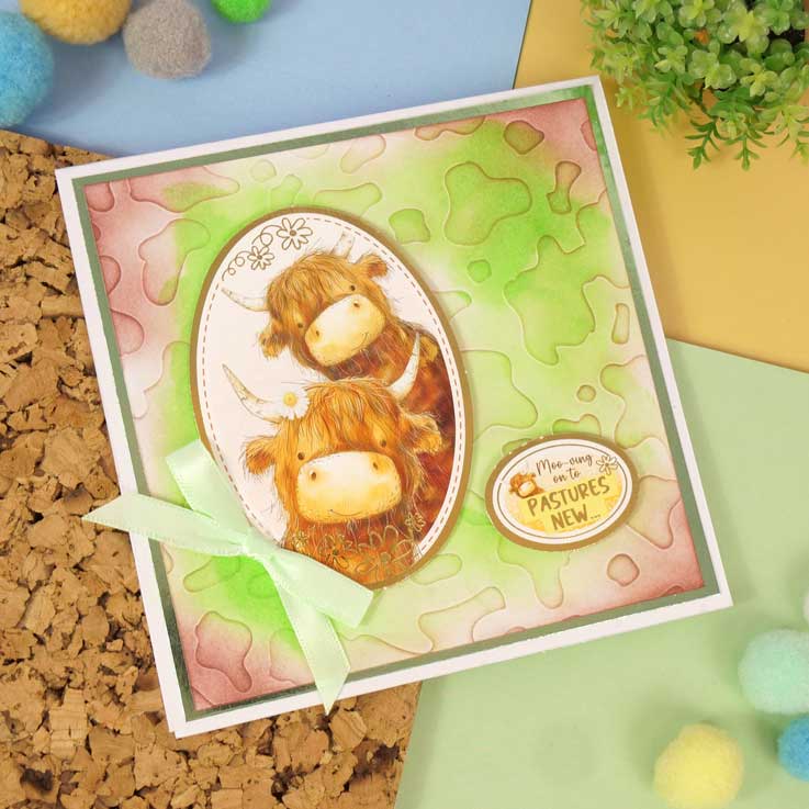 Moonstone Embossing Folders - Cow Print-2