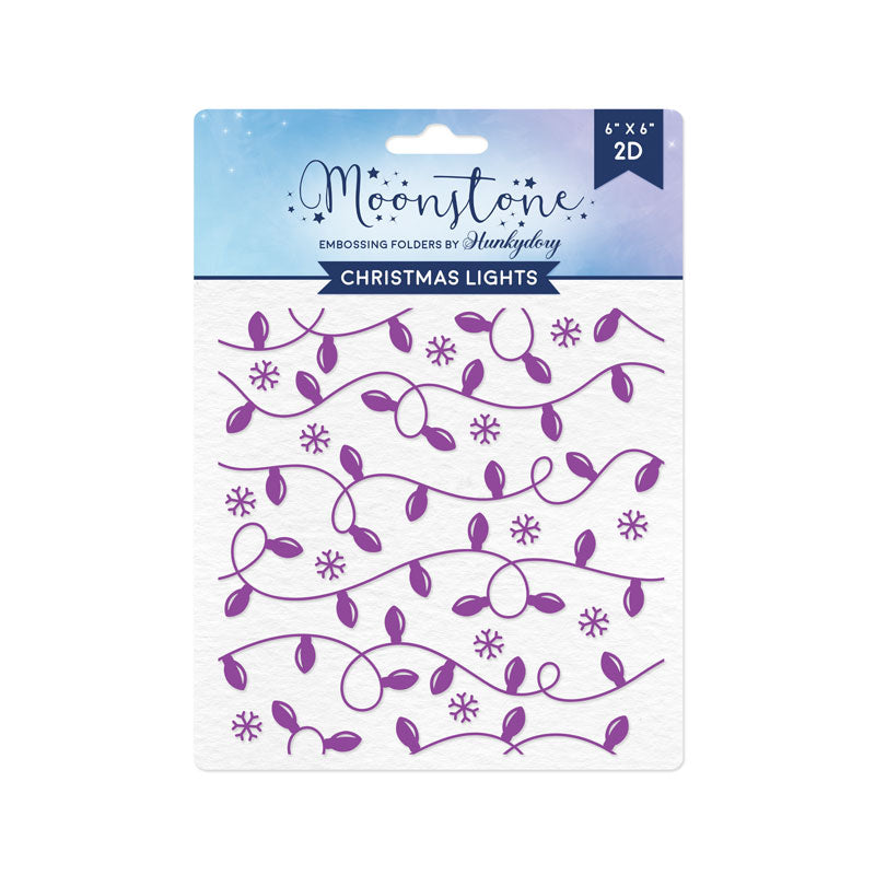 Moonstone Embossing Folders - Christmas Lights-1