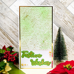 Moonstone Embossing Folders - Christmas Trees-2