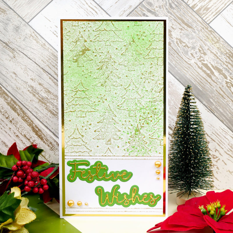 Moonstone Embossing Folders - Christmas Trees-2