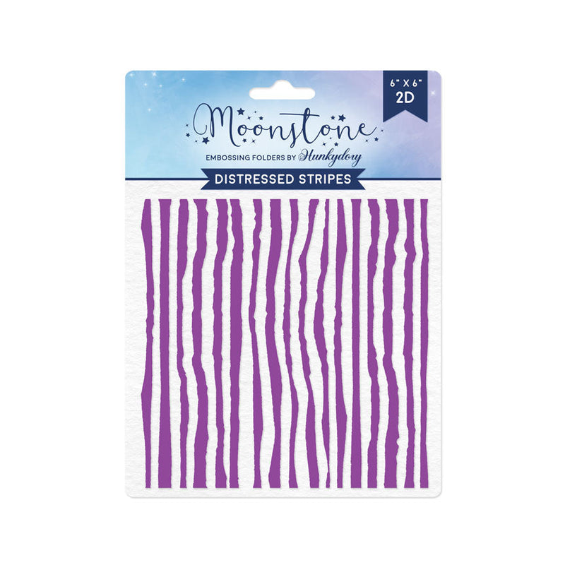 Moonstone Embossing Folders - Distressed Stripes-1