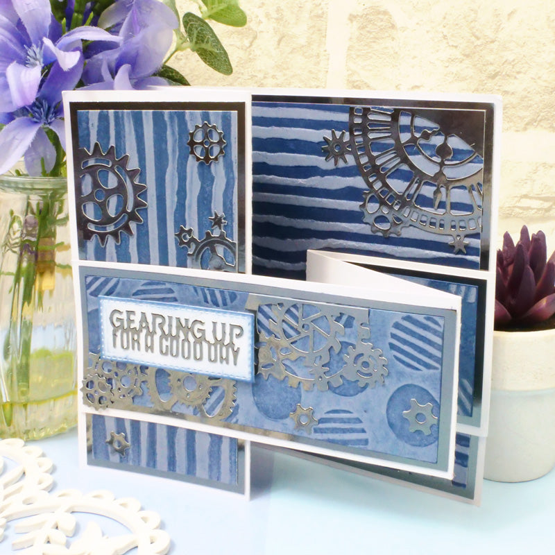 Moonstone Embossing Folders - Distressed Stripes-3