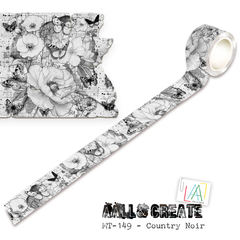 AALL and Create - Washi Tape 25mm x 10m - Country Noir (Layer-It-Up)-1