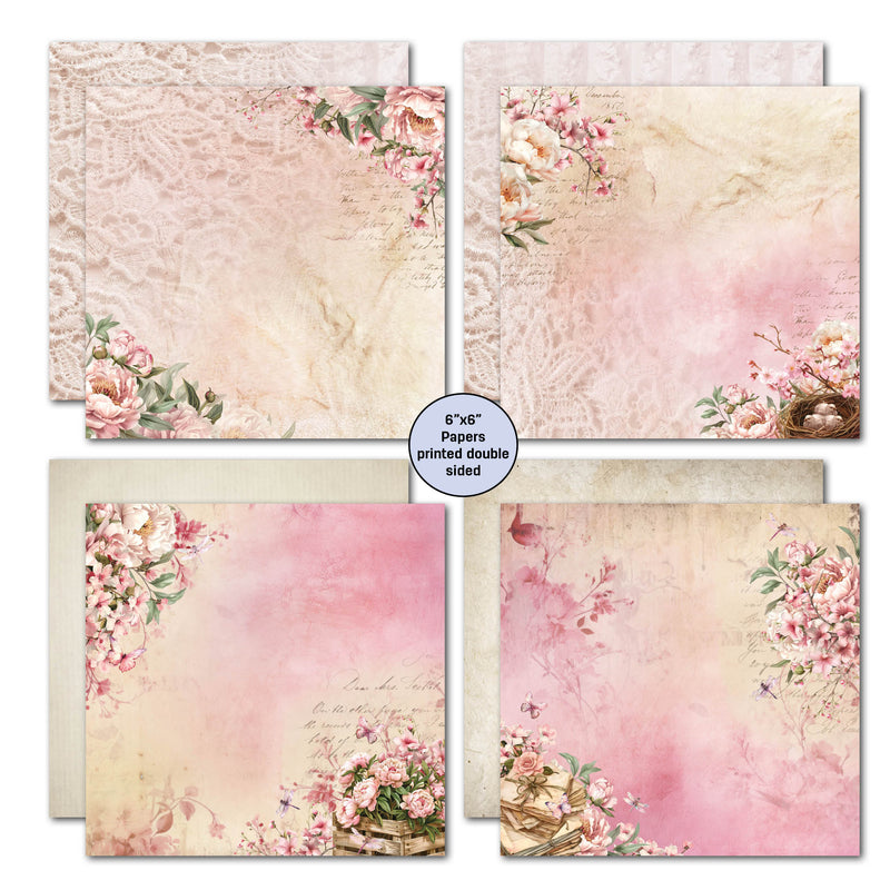 3Quarter Designs Blossoming Peonies 6x6 Paper Pack-3