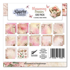 3Quarter Designs Blossoming Peonies 6x6 Paper Pack-1