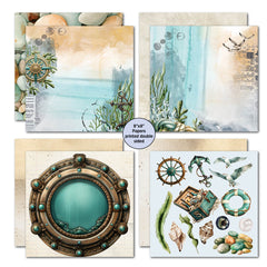 3Quarter Designs Maritime Tides 8x8 Paper Pack-4