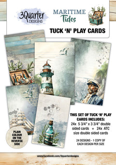 3Quarter Designs Maritime Tides - Tuck N Play Cards-1