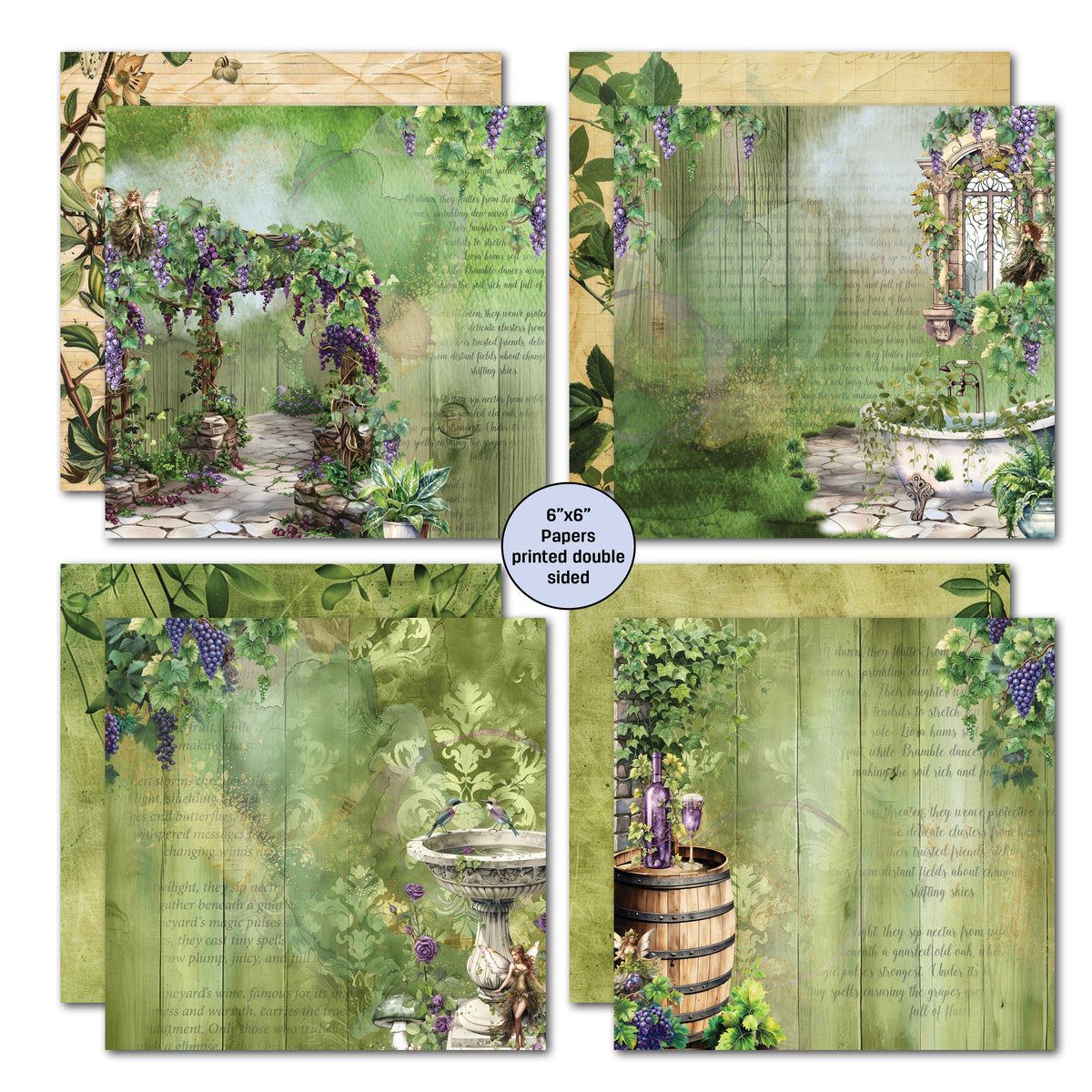3Quarter Designs Magical Vines 6x6 Paper Pack-3