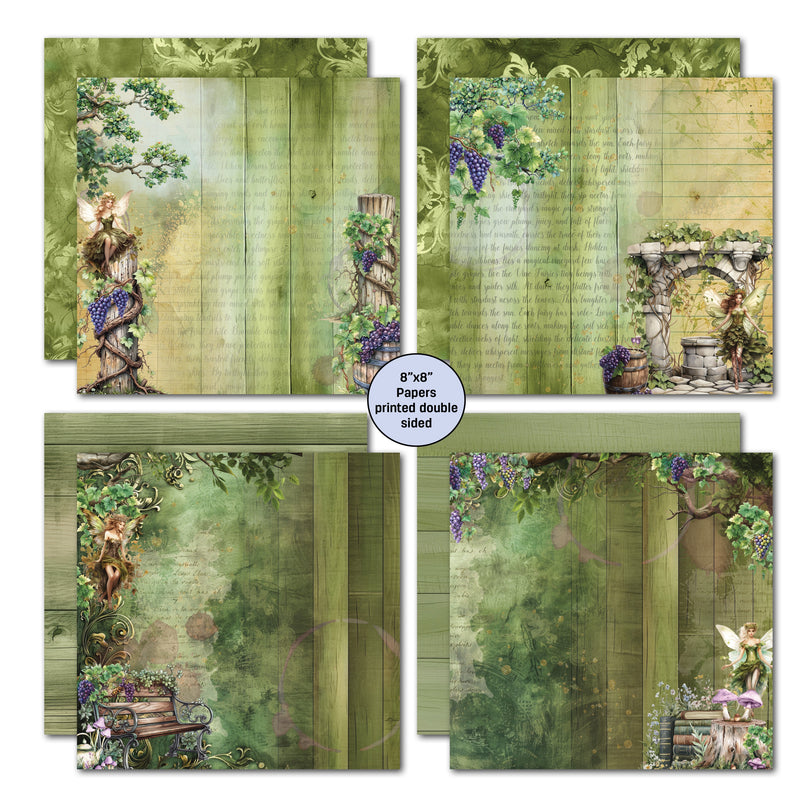 3Quarter Designs Magical Vines 8x8 Paper Pack-2