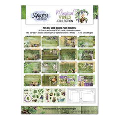 3Quarter Designs Magical Vines  6x4 Card Pack-1