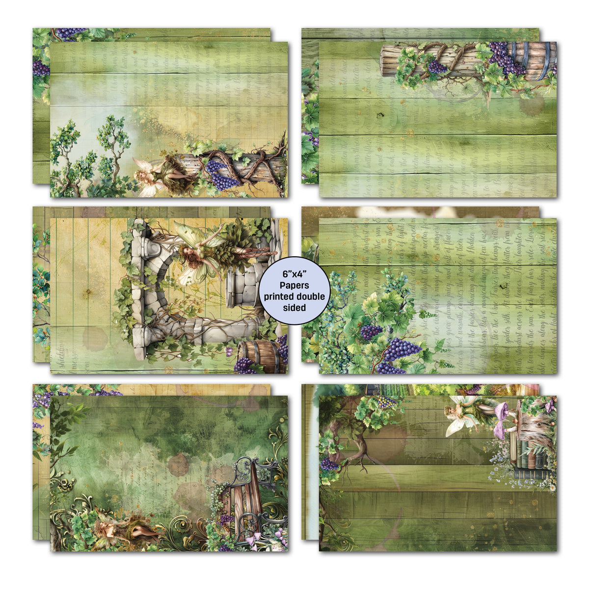 3Quarter Designs Magical Vines  6x4 Card Pack-3