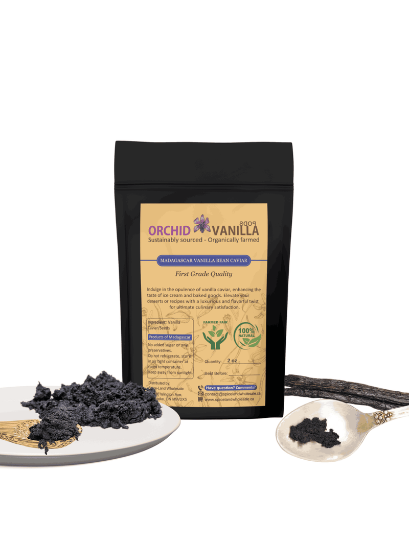 Madagascar Vanilla Bean Seeds/Caviar Gourmet <br> First Grade-9