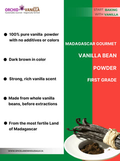 Madagascar Ground Vanilla Bean Powder Gourmet <br> First Grade<BR>-1