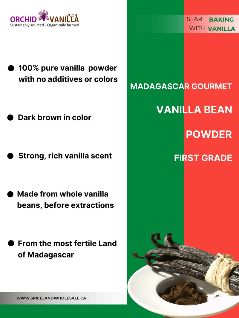 Madagascar Ground Vanilla Bean Powder Gourmet <br> First Grade<BR>-1