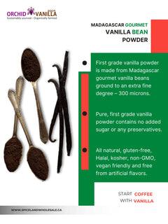 Madagascar Ground Vanilla Bean Powder Gourmet <br> First Grade<BR>-2
