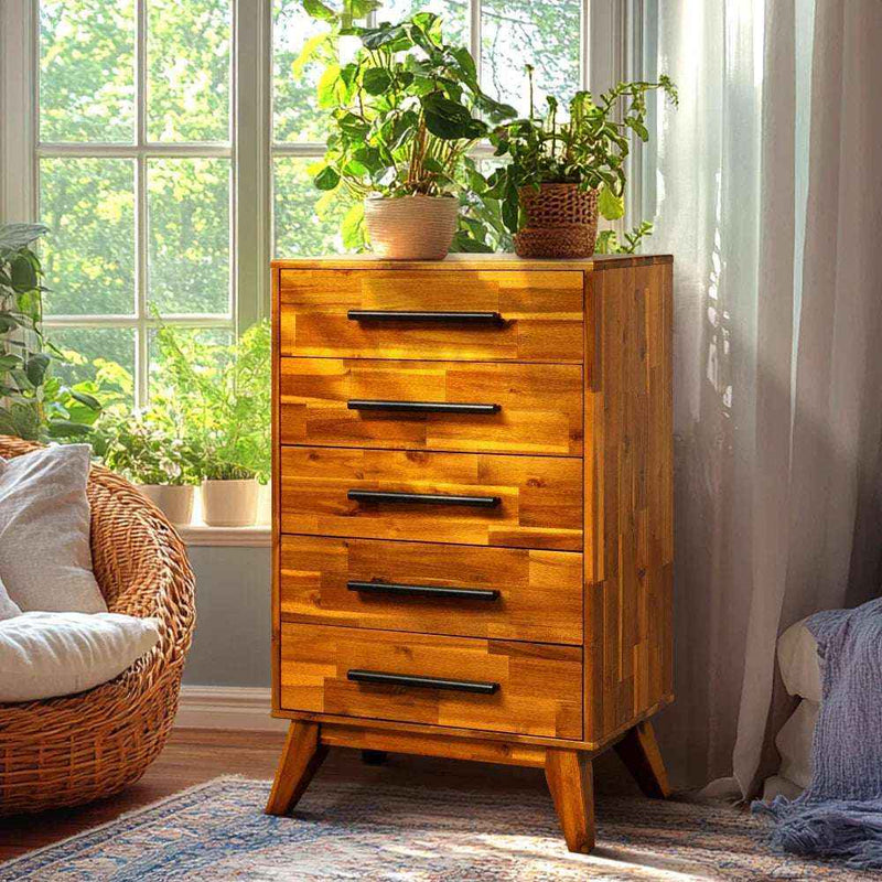 Cómoda de madera maciza Linea-3