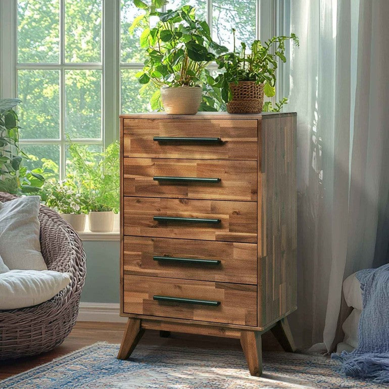 Cómoda de madera maciza Linea-15