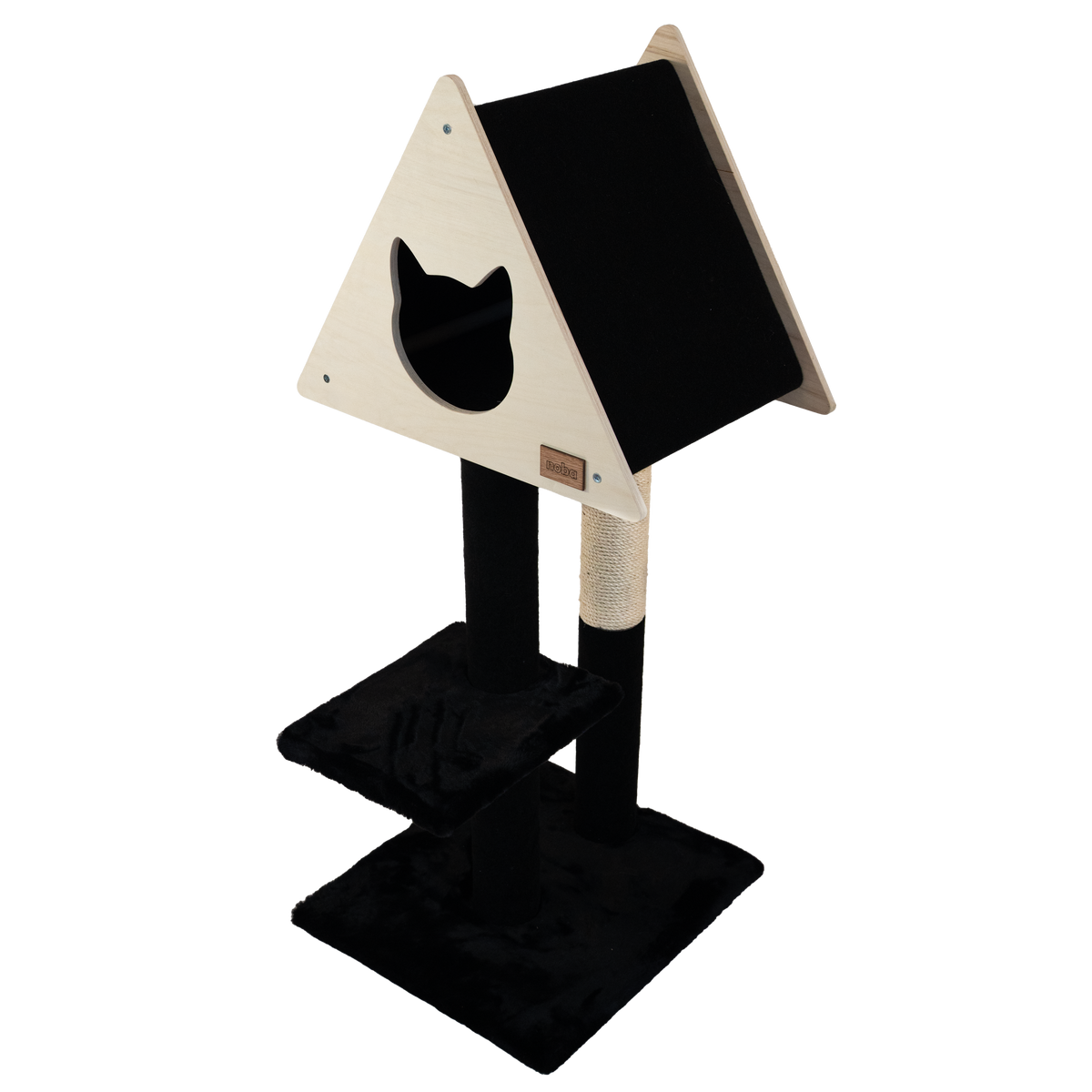 Teepee Hideout - Deluxe 2-Level Cat Tree-3