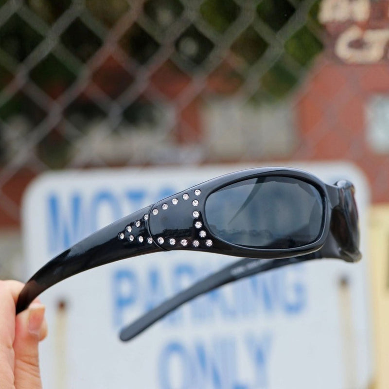 Global Vision Marilyn 3 Women’s Rhinestone Motorcycle Sunglasses. Padded Bling Riding Glasses-3
