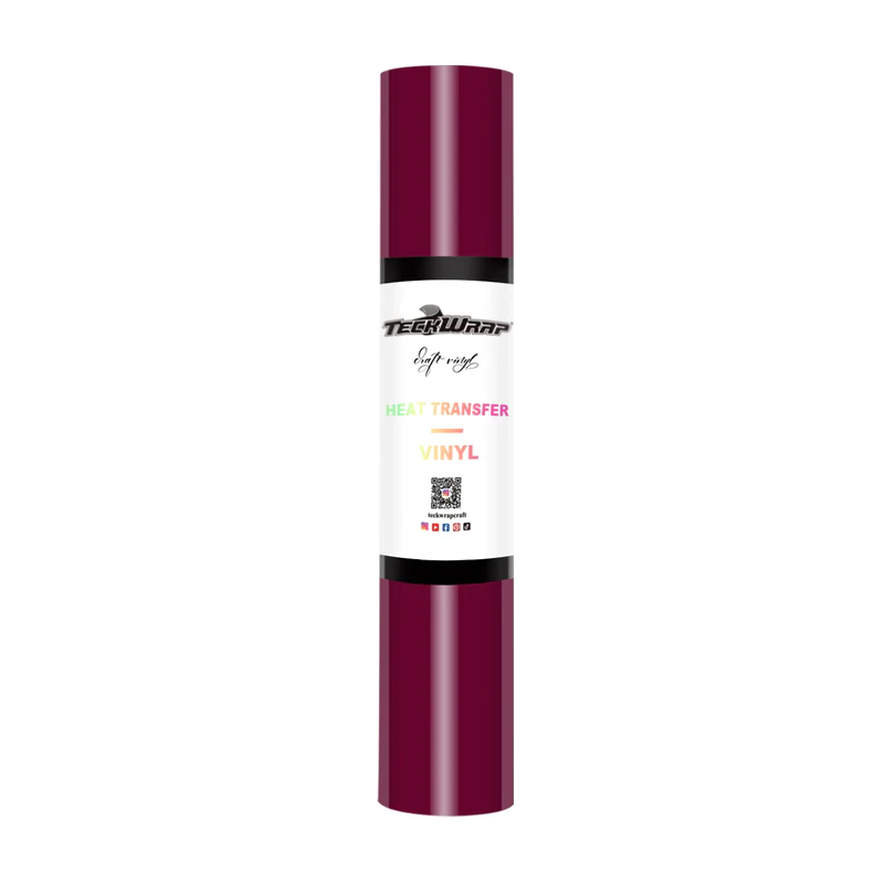Teckwrap PU Heat Transfer Vinyl - Maroon | Durable & Easy-to-Use for All Purposes!-1