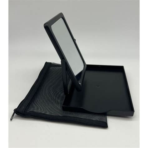 Mary Kay Folding Travel Makeup Mirror with Tray Stand & Mesh Bag