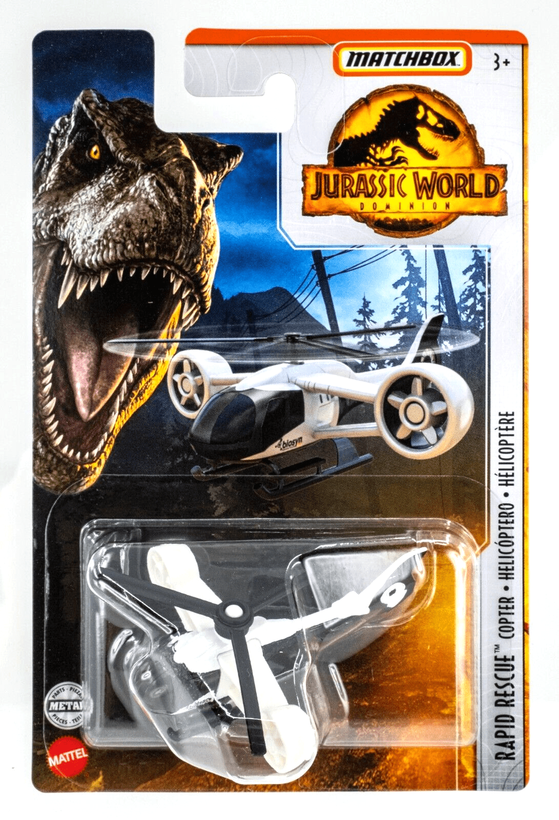 Matchbox Jurassic World Dominion – Rapid Rescue Copter