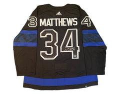 Auston Matthews Autographed Toronto Maple Leafs Alternate Black Flipside Adidas Jersey-1