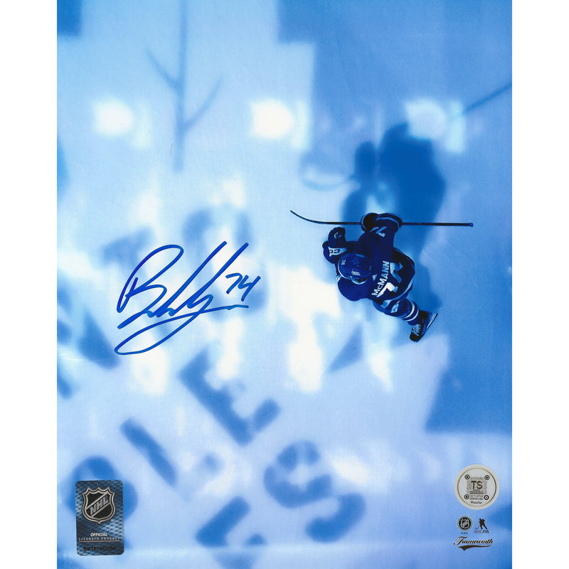 Bobby McMann Autographed Toronto Maple Leafs Aerial View 8x10 Photo-1