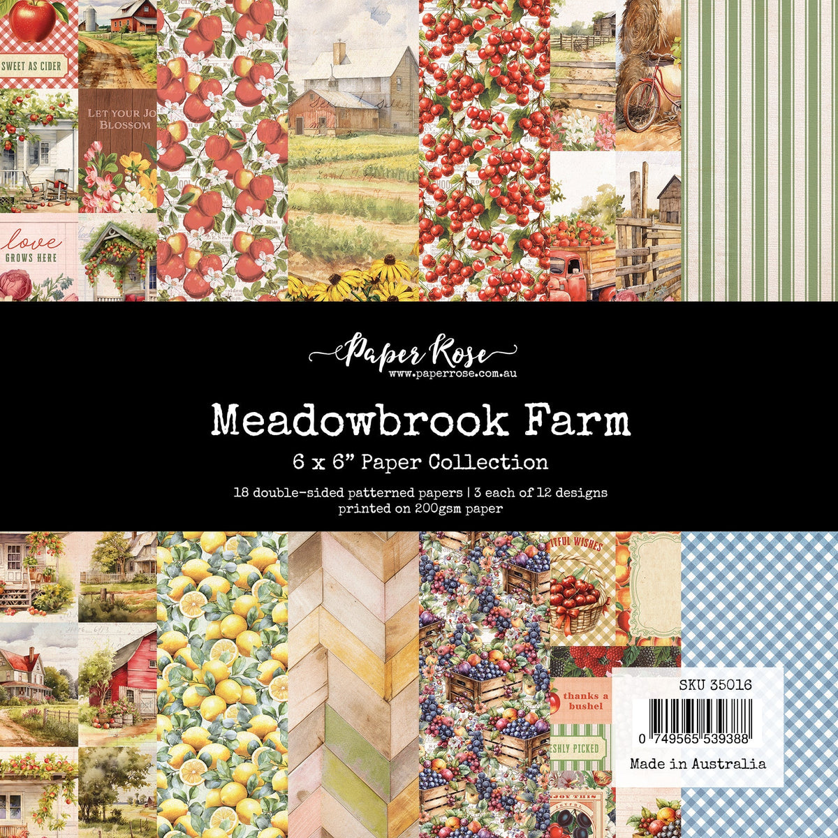 Meadowbrook Farm Collection de papiers 6x6 35016
