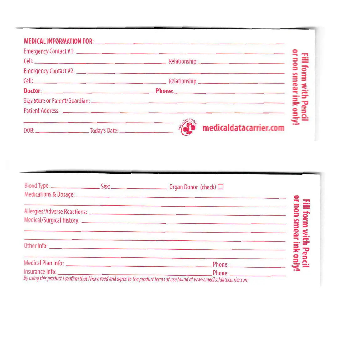Medical Data Carrier – Essential Emergency ID for Riders & First Responders-3