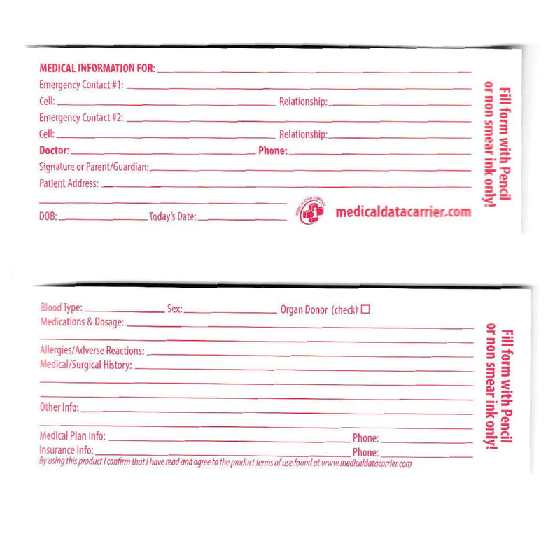 Medical Data Carrier – Essential Emergency ID for Riders & First Responders-3